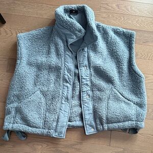 Women's Blue Sherpa Vest